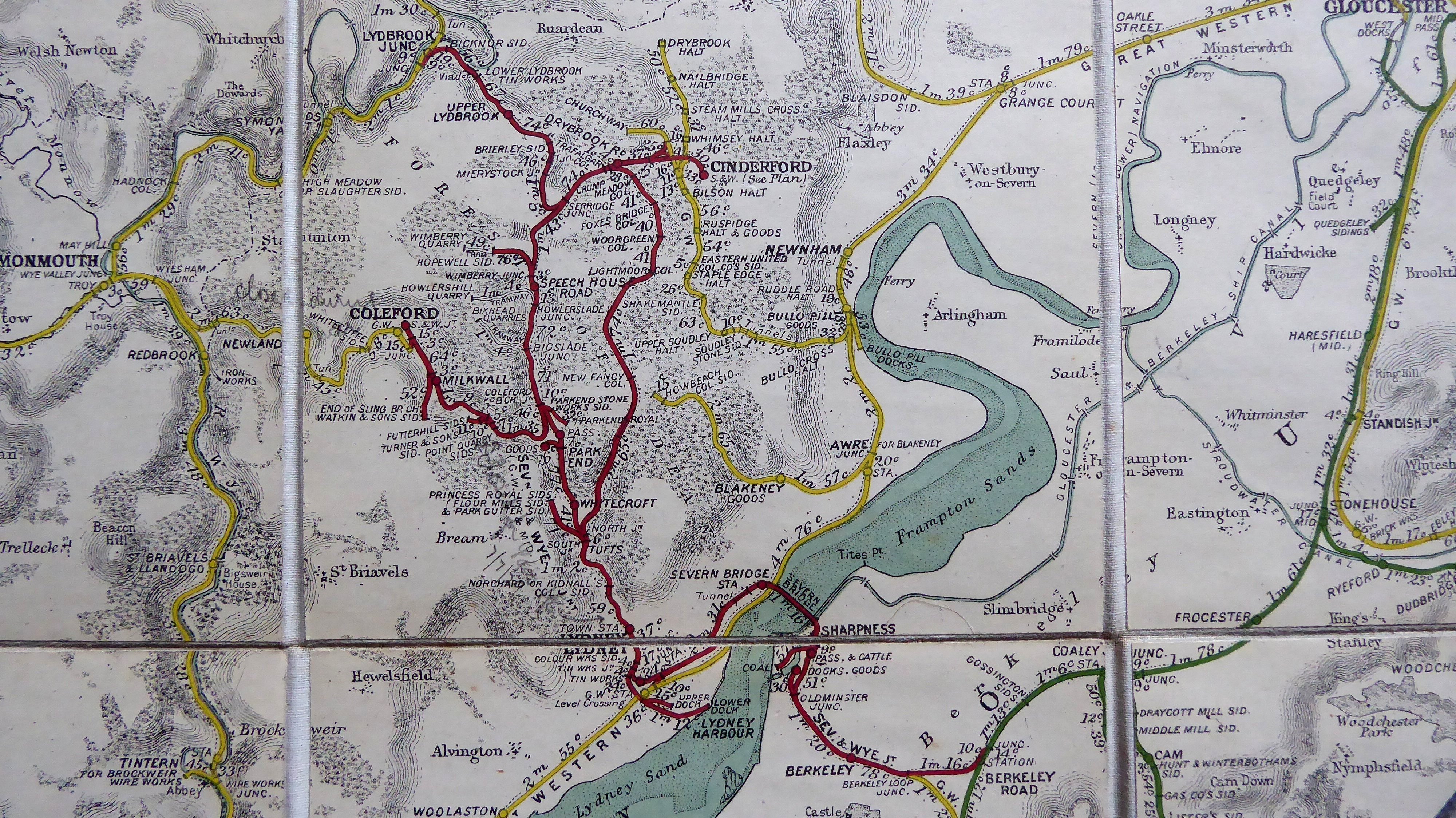 Map Severn & Wye and Severn Bridge Railway 